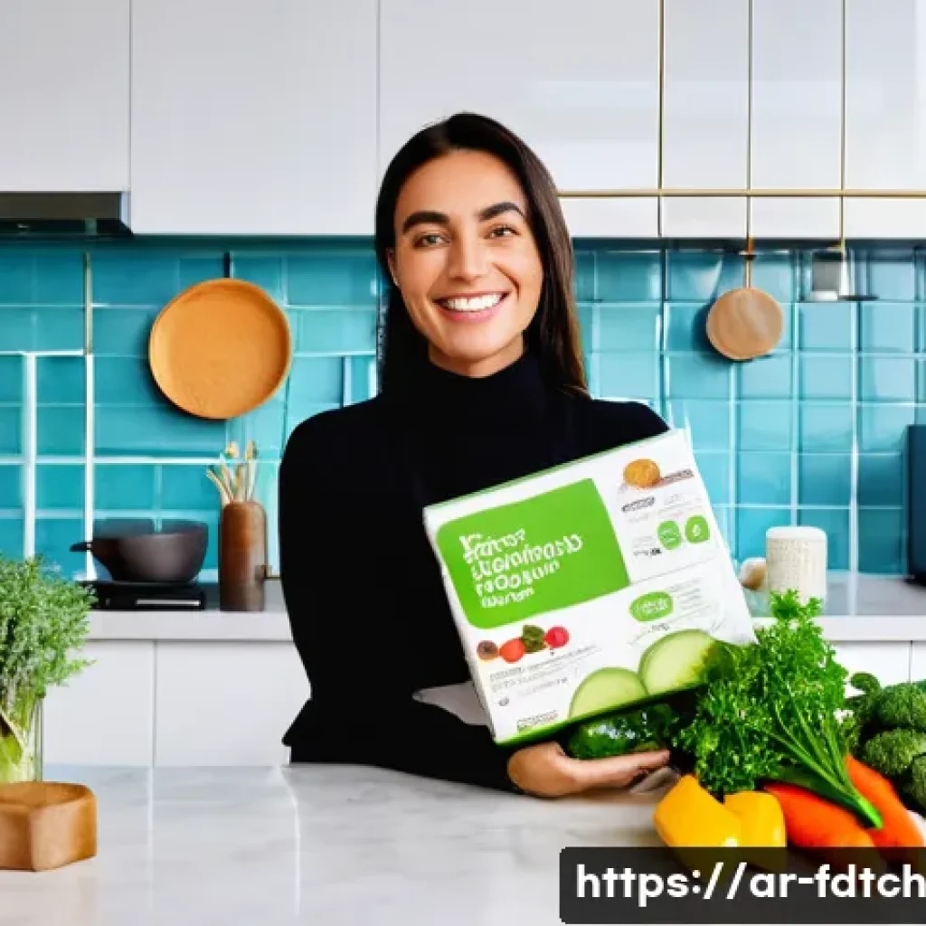 푸드테크 스타트업의 인플루언서 마케팅 전략 - **Prompt 1: Authentic Partnership & Sustainable FoodTech**
"A charismatic female influencer in h...